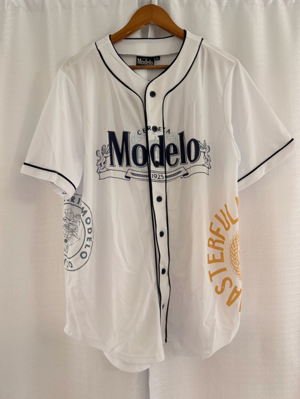 NWT Men’s Modelo Button Up Jersey